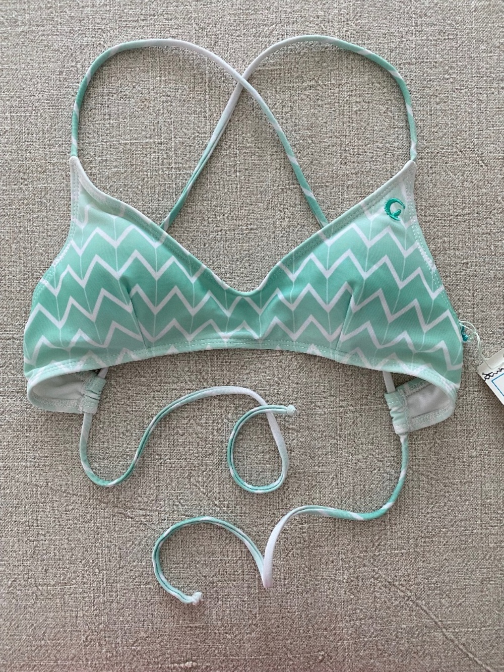 Kovey mint green ombre bikini top - Size M